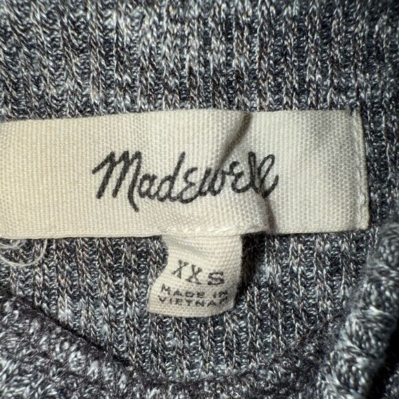 Madewell marled mock neck sleeveless tank dress XXS oversized #718 - Picture 4 of 6